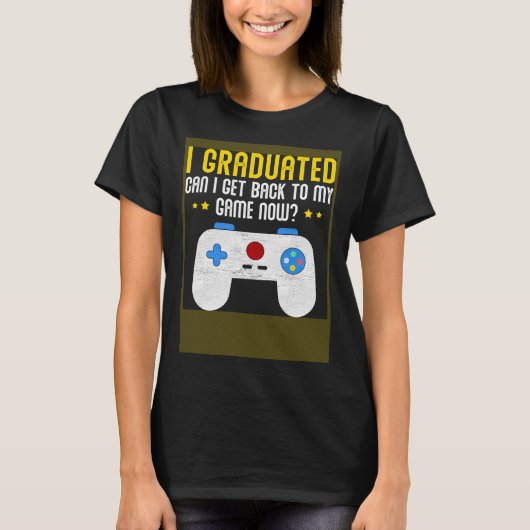 Video Games Graduation  Gamer T-shirt (Voorkant)
