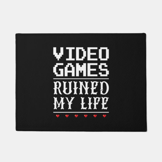 Video games hebben mijn leven verpest deurmat (Voorkant)