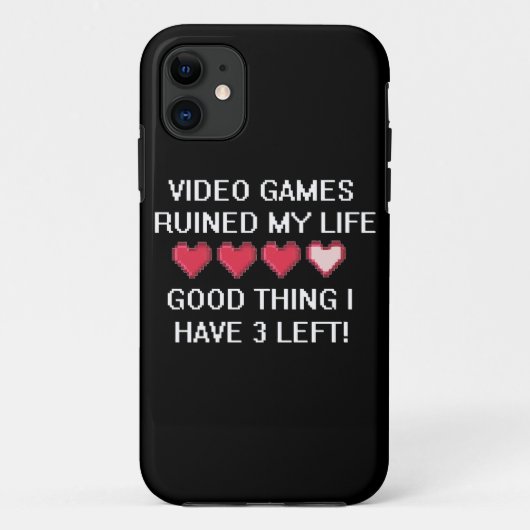Video games hebben mijn levensstijl vernietigd 1 Case-Mate iPhone case (Achterkant)