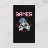 Video Games Kind Anime Cool Console Gaming Visitekaartje (Voorkant)