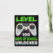 Video Games Level 100 Days of School Unlocked Stud Kaart (Voorkant)