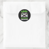 Video Games Level 100 Days of School Unlocked Stud Ronde Sticker (Tas)