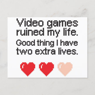 Video Games Ruined My Life.  Feestdagenkaart