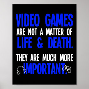 Video games spelen Fun PC Console Gamer Geek 1 Poster