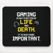 Video games spelen Fun PC Console Gamer Geek Muismat (Voorkant)