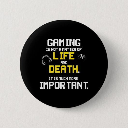 Video games spelen Fun PC Console Gamer Geek Ronde Button 5,7 Cm (Voorkant)