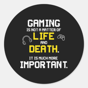 Video games spelen Fun PC Console Gamer Geek Ronde Sticker