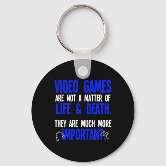Video Games Spelen Grappige Pc Console Gamer Geek Sleutelhanger (Voorkant)