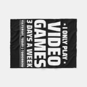 Video Games Spelen - Video Gamer Meme - Grappige V Fleece Deken (Voorkant (Horizontaal))