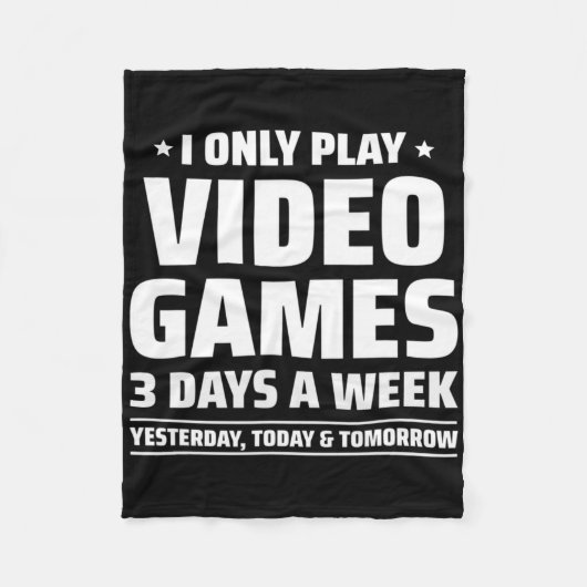 Video Games Spelen - Video Gamer Meme - Grappige V Fleece Deken (Voorkant)