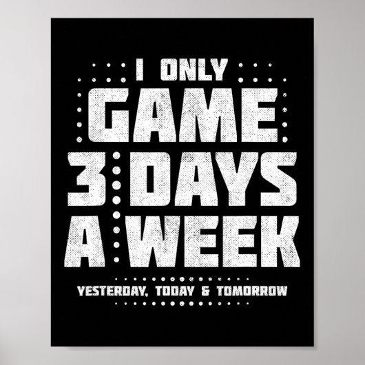 Video Games Spelen - Video Gamer Meme - Grappige V Poster (Voorkant)