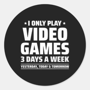 Video Games Spelen - Video Gamer Meme - Grappige V Ronde Sticker