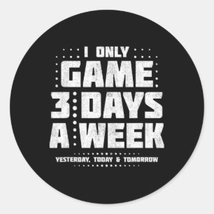 Video Games Spelen - Video Gamer Meme - Grappige V Ronde Sticker