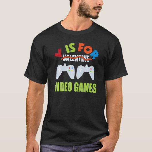 Video games Valentijnsdag voor kinderen T-shirt (Voorkant)