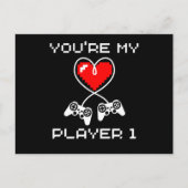 Video Games Valentijnsdag Youre My Player 1 Gamer Briefkaart (Voorkant)