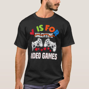 Video Games Valentine Day For Kids Boys 2 T-shirt