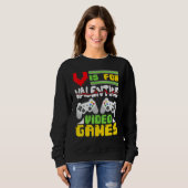 Video Games  Valentine Day Gaming Love Celebrate Trui (Voorkant volledig)