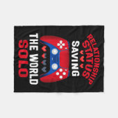 Video Games Valentines Day Gamer Gaming  Fleece Deken (Voorkant (Horizontaal))