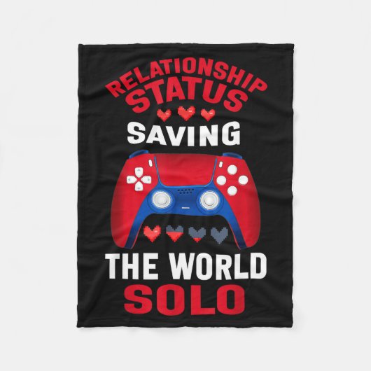 Video Games Valentines Day Gamer Gaming  Fleece Deken (Voorkant)