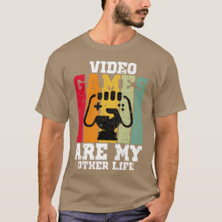 Video Games zijn mijn andere leven vintage familie T-shirt