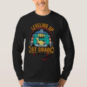 Video Gaming  for students Leveling up in First Gr T-shirt (Voorkant)