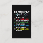 Video Gaming Kinder Funny Gamer Visitekaartje (Voorkant)