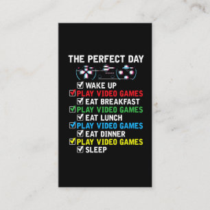 Video Gaming Kinder Funny Gamer Visitekaartje