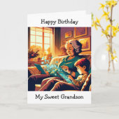 Video gaming thema verjaardag voor een kleinzoon kaart (Gele Bloem)