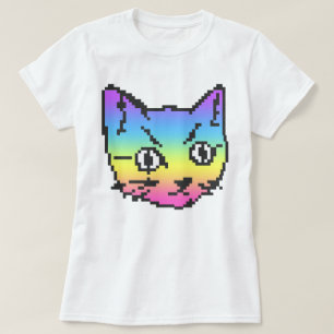 VIDEO KATTENPIXELKUNST T-SHIRT