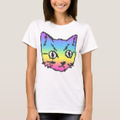 VIDEO KATTENPIXELKUNST T-SHIRT (Voorkant)