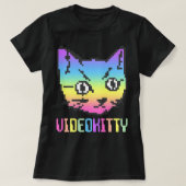 VIDEO KATTY KAT PIXEL ART T-SHIRT (Design voorkant)