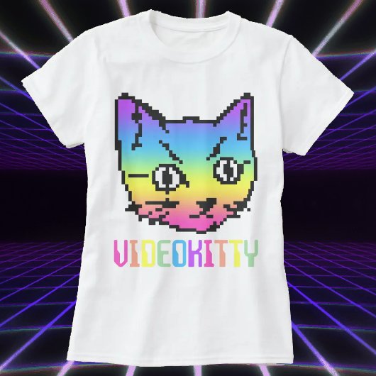 VIDEO KATTY KAT PIXEL ART T-SHIRT