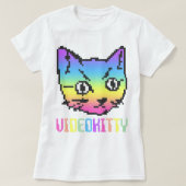 VIDEO KATTY KAT PIXEL ART T-SHIRT (Design voorkant)