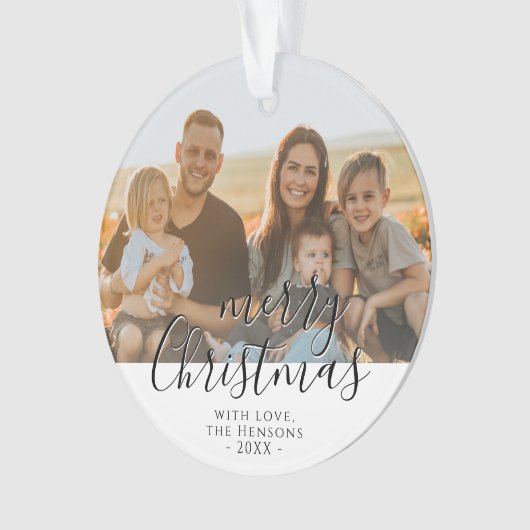 Video kersttijdschrijver ornament (voorkant)