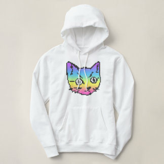 VIDEO KITTY CAT PIXEL ART MOTORKAPTRUI HOODIE