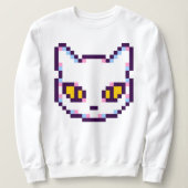 VIDEO KITTY CAT PIXEL ART SWEATSHIRS TRUI (Design voorkant)