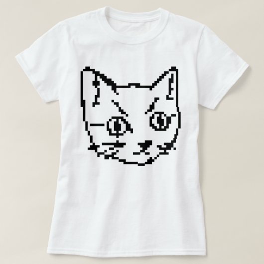 VIDEO KITTY CAT PIXEL ART T-SHIRT (Design voorkant)