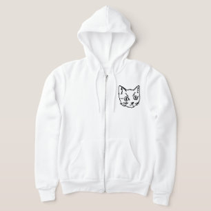 VIDEO KITTY CAT PIXEL ART ZIP TRUI HOODIE