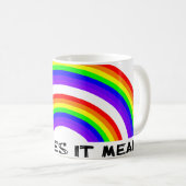 Video over dubbele regenboogMok Koffiemok (Voorkant rechts)