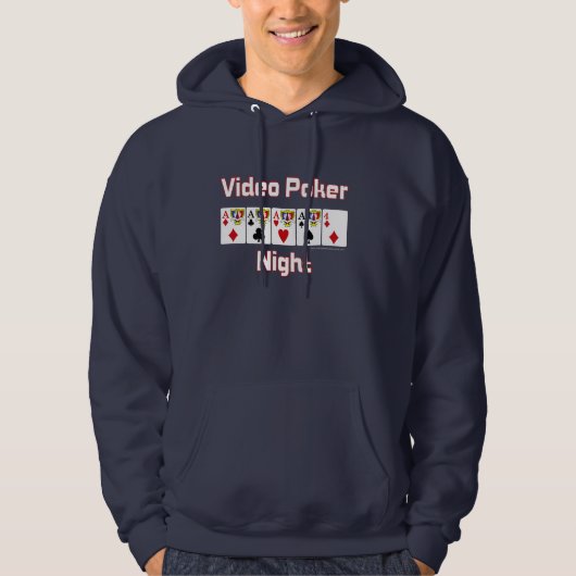 Video Poker Night Hoodie (Voorkant)