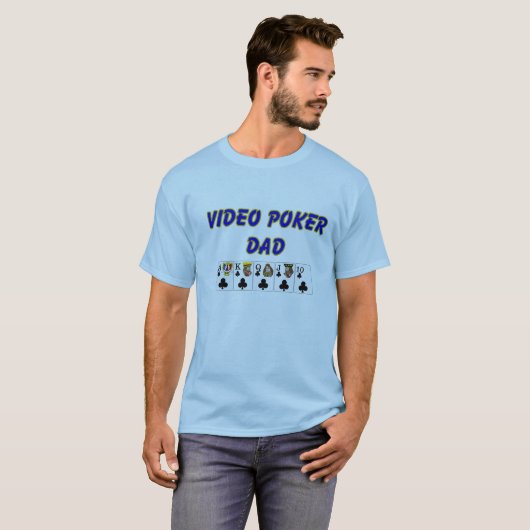 Video poker Pap T-shirt (Voorkant volledig)
