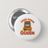Video Poker Queen Ronde Button 5,7 Cm (Voorkant /achterkant)