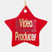 Video Producer Extraordinaire Keramisch Ornament (Voorkant)