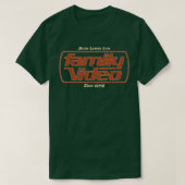 Video Rental Movie Lovers Love Family Video 1978 T-shirt (Design voorkant)