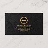 Video Sound Display Black Grunge Sound Engineer Visitekaartje (Achterkant)