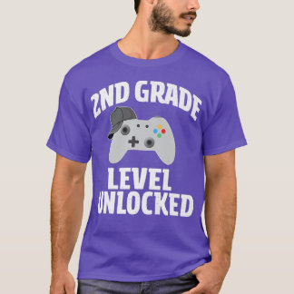 Video spel 2e niveau van de Graad Onvergrendeld Te T-shirt