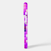 Video spelpixels roze vierkant patroon Case-Mate iPhone case (Achterkant / Links)