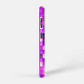 Video spelpixels roze vierkant patroon samsung galaxy hoesje (Rechterkant)