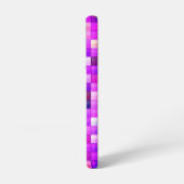 Video spelpixels roze vierkant patroon samsung galaxy hoesje (Linkerkant)