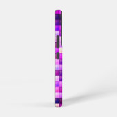 Video spelpixels roze vierkant patroon samsung galaxy hoesje (Rechterkant)